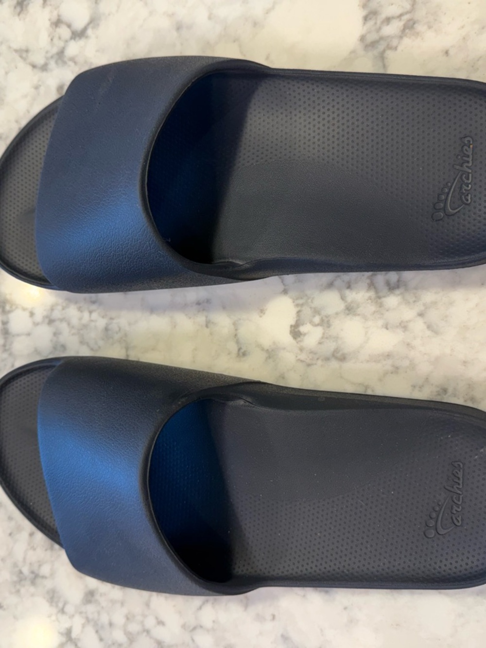 Catchas Women's Black Slide Mules